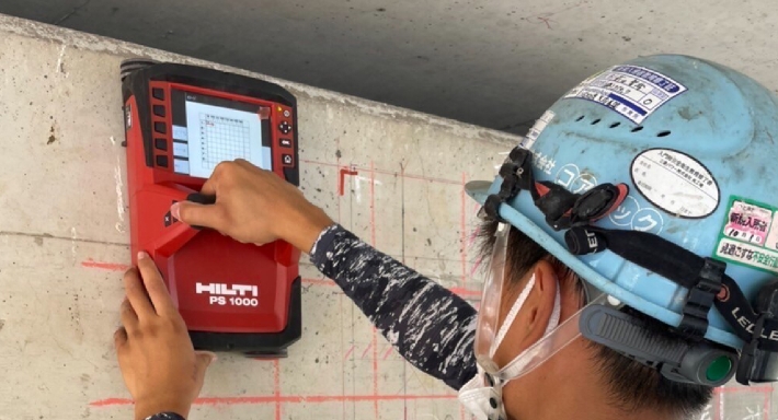 電磁波レーダー内部探査